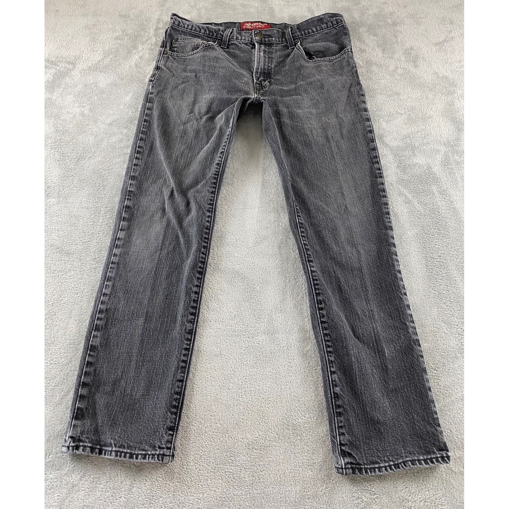 Arizona Jean Co Skinny Jeans Black Faded Wash Denim Pants 34x29 Mens Women